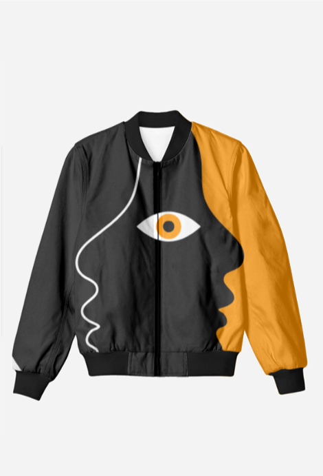 Bomber Jacket - Black/Yellow